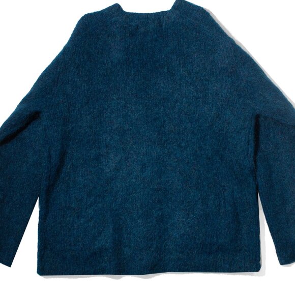 Sayaka Davis Mohair Cardigan in Midnight Blue - Picture 3 of 3